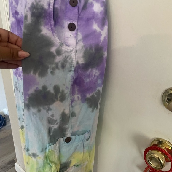 Colorful Tie-Dye Overalls - Picture 2 of 5